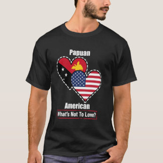 パプアのアメリカ人ハートが愛すべきでない理由 Tシャツ