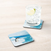 パプアニアのgentoo penguin、Pygoscelis、飛び降りる コースター (右側)