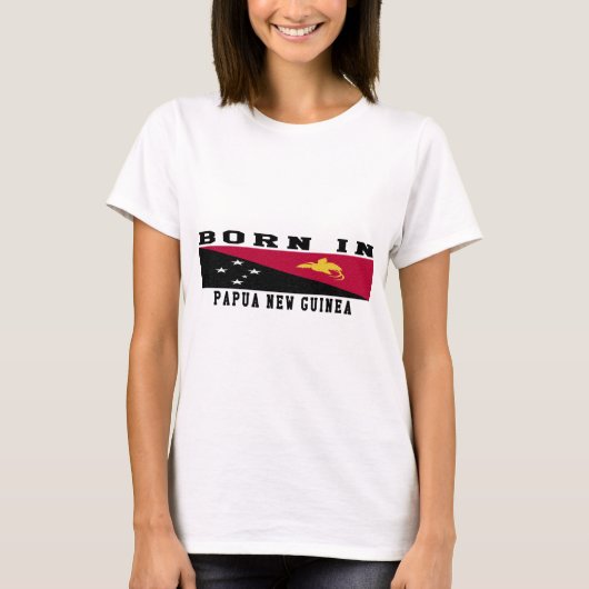 パプアニューギニアで生まれて下さい Tシャツ (正面)