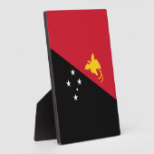 パプアニューギニアの国旗 フォトプラーク (側面)