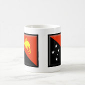 パプアニューギニアの旗 コーヒーマグカップ (中央)