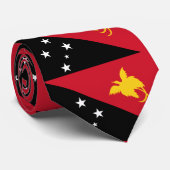 パプアニューギニアの旗 ネクタイ (ロール)