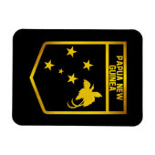 パプアニューギニアの紋章 マグネット (横)