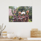 パプアニューギニアの部族のポスター ポスター (キッチン)