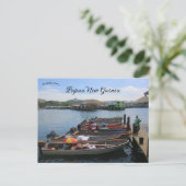 パプアニューギニアの魚市場 ポストカード (スタンド正面)