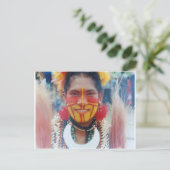 パプアニューギニアガール ポストカード (スタンド正面)