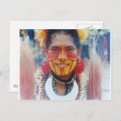 パプアニューギニアガール ポストカード (正面/裏面)