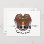 パプアニューギニアコートオブアームズ ポストカード (正面/裏面)
