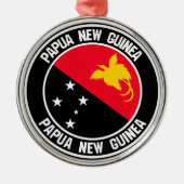パプアニューギニア丸エンブレム メタルオーナメント (正面)