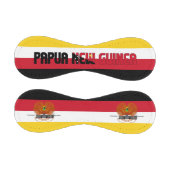 パプアニューギニア国旗とコート・オブ・アームズ 野球ボール (パネル)