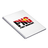 パプアニューギニア国旗とポートモレスビーPNG ノートブック (右側)