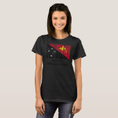 パプアニューギニア国旗のバーコード Tシャツ (正面フル)