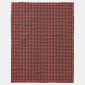 パプアニューギニア国旗のパターン フリースブランケット (正面)