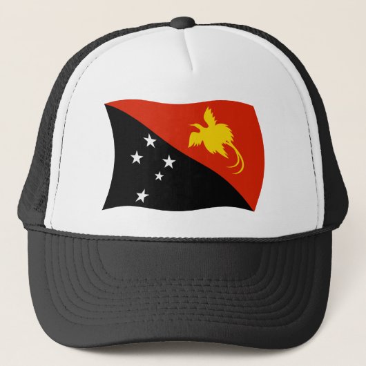 パプアニューギニア国旗の帽子 キャップ (正面)