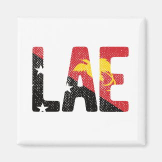 パプアニューギニア国旗を掲げる マグネット