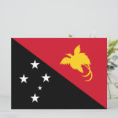 パプアニューギニア国旗 カード (スタンド正面)