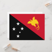 パプアニューギニア国旗 カード (正面/裏面インサイチュ)