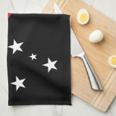 パプアニューギニア国旗 キッチンタオル (四つ折り)