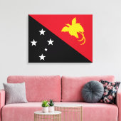 パプアニューギニア国旗 キャンバスプリント (インサイチュ (リビング))