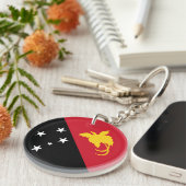 パプアニューギニア国旗 キーホルダー (正面右)