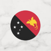 パプアニューギニア国旗 コンフェッティ (スモール正面)