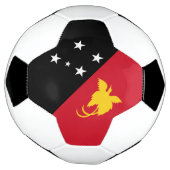 パプアニューギニア国旗 サッカーボール (回転)