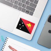 パプアニューギニア国旗 シール (ノートパソコンとiPhone)