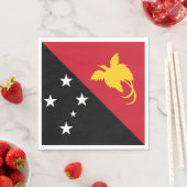 パプアニューギニア国旗 スタンダードランチョンナプキン (インサイチュ)