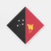 パプアニューギニア国旗 スタンダードランチョンナプキン (角)