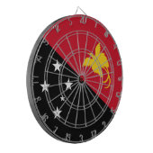 パプアニューギニア国旗 ダーツボード (正面左)