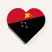 パプアニューギニア国旗 ノートブック (正面)