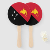 パプアニューギニア国旗 ハンドファン (正面&裏面)