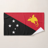 パプアニューギニア国旗 バスタオルセット (ハンドタオル)