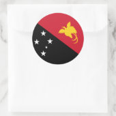 パプアニューギニア国旗、パプアニューギニア国旗 ラウンドシール (バッグ)