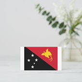 パプアニューギニア国旗、パプアニューギニア国旗 名刺 (スタンド正面)