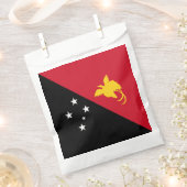 パプアニューギニア国旗 フェイバーバッグ (クリップ留めされた状態)