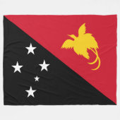 パプアニューギニア国旗 フリースブランケット (正面(横))