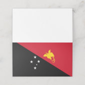 パプアニューギニア国旗 プレイスカード (外部開封)