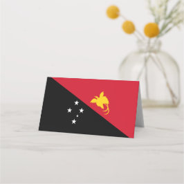 パプアニューギニア国旗 プレイスカード