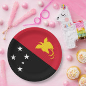 パプアニューギニア国旗 ペーパープレート (パーティー)