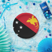 パプアニューギニア国旗 ペーパープレート (パーティー)