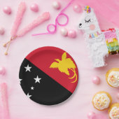 パプアニューギニア国旗 ペーパープレート (パーティー)