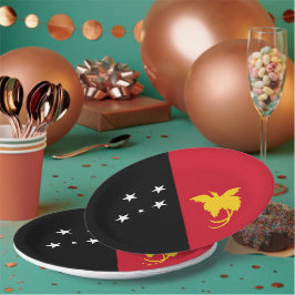 パプアニューギニア国旗 ペーパープレート