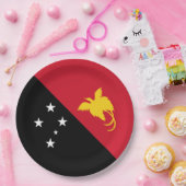 パプアニューギニア国旗 ペーパープレート (パーティー)