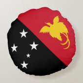 パプアニューギニア国旗 ラウンドクッション (裏面)