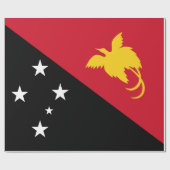 パプアニューギニア国旗 ラッピングペーパー (フラット)