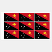 パプアニューギニア国旗 ラベル (シート)