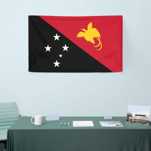 パプアニューギニア国旗 横断幕 (トレードショー)
