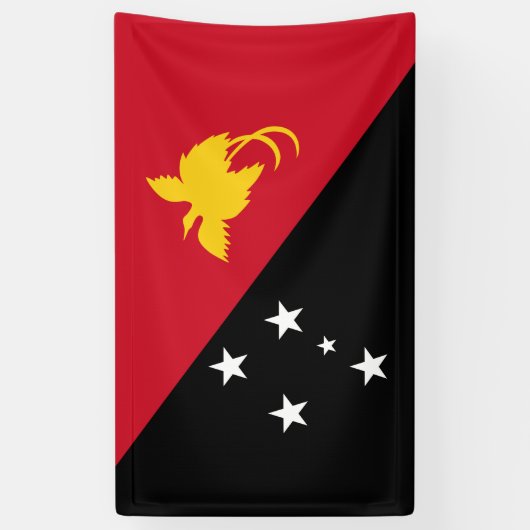 パプアニューギニア国旗 横断幕 (縦)