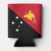 パプアニューギニア国旗 缶クーラー (正面)